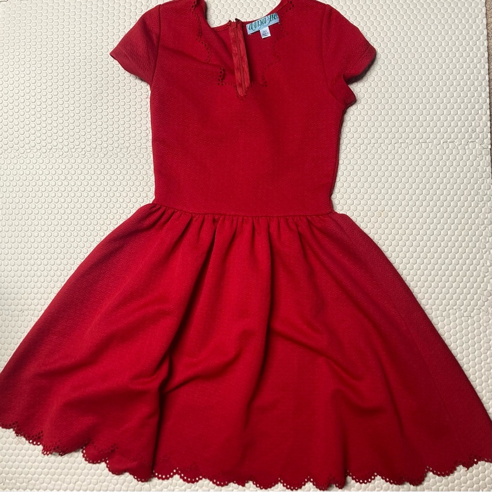 Dina Be Vibrant Red Casual Dress
